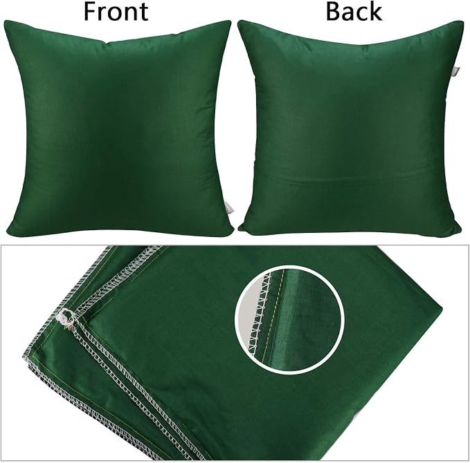 Thmyo 4-Pack 100% Cotton Comfortable Solid Decorative Throw Pillow Case Square - Image 6