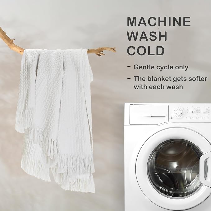 100% Cotton Waffle Blanket - Image 5
