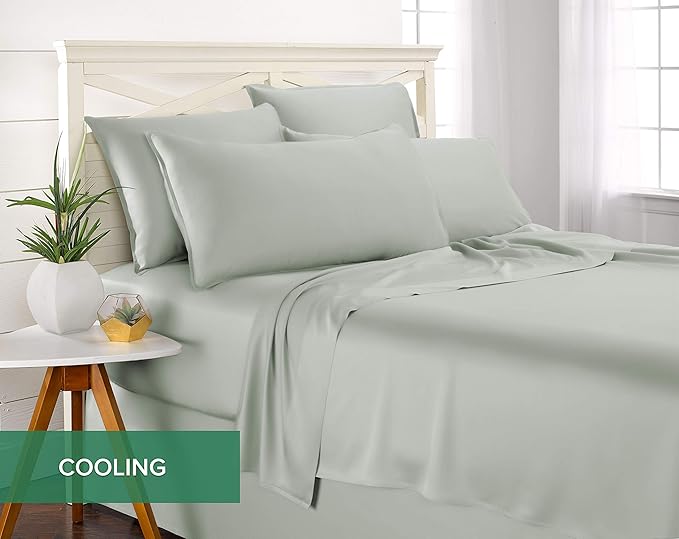 Pure Bamboo Queen Sheets, Genuine 100% Organic Viscose Derived from Bamboo Bed - Image 5