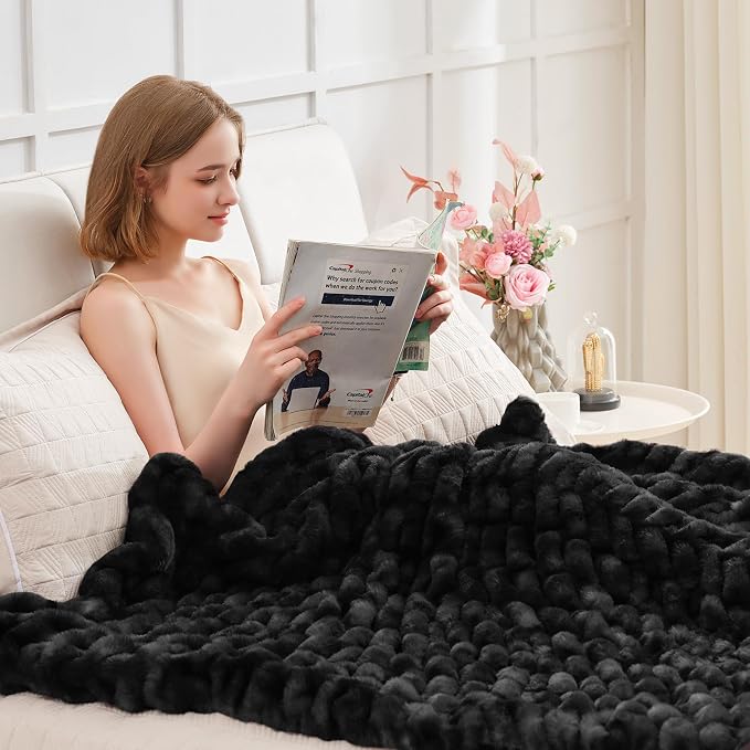 Ultra Soft Luxury Faux Fur Twin Blanket - Image 2