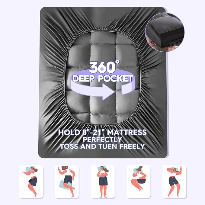 ABENE Mattress Topper Full for Back Pain Relief, Extra Thick Mattress Pad - Image 4