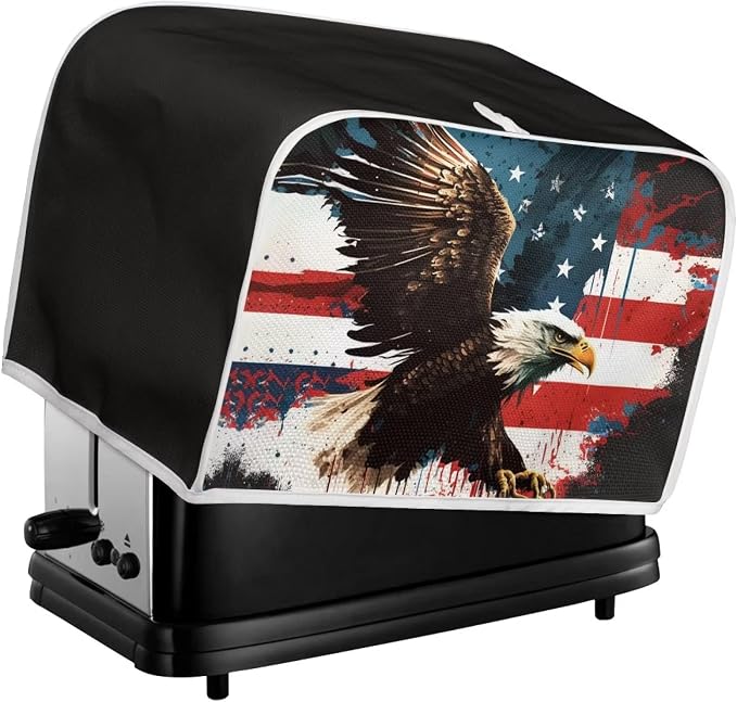 ZFRXIGN Bald Eagle Toaster Cover 4 Slice Wide Slot Small Appliance Covers - Image 5