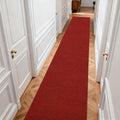 jxgzyy Red Runner Rugs 2'11" x 16'5", Non Slip Entrance Doormat, 0.25” by jxgzyy