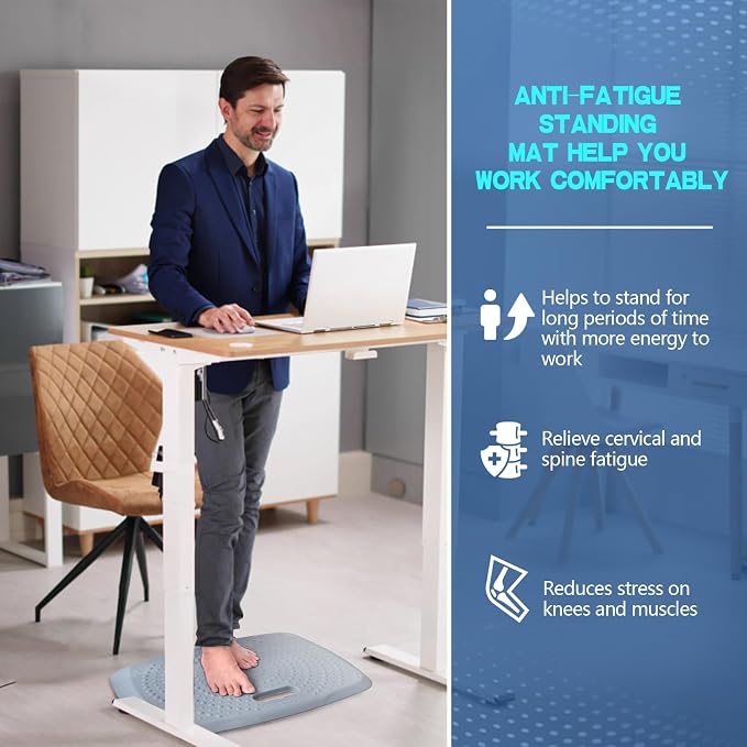3/4 inch Anti Fatigue Standing Desk Mat, Portable Small Standing Pad - Image 2