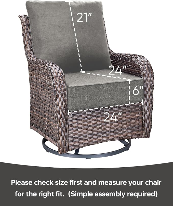 Luxury 24x24x6 Inch Outdoor Seat Cushions - Image 3