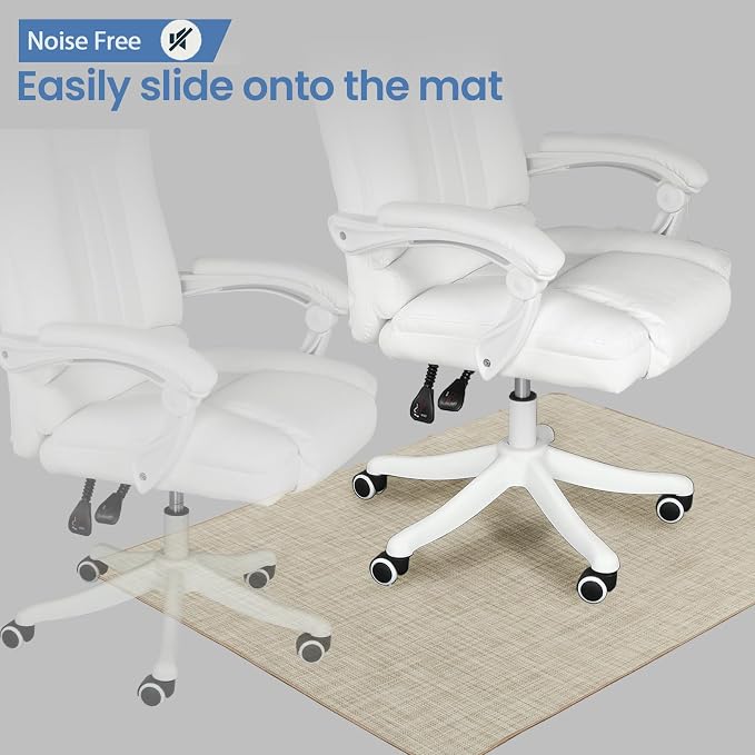 Chair Mat for Hardwood Floor, Anti Slip, Floor Protector for Home Office - Image 5