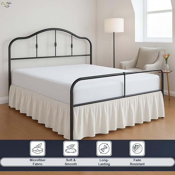 Cottington Lane Ruffled Bed Skirt King Size - Image 3