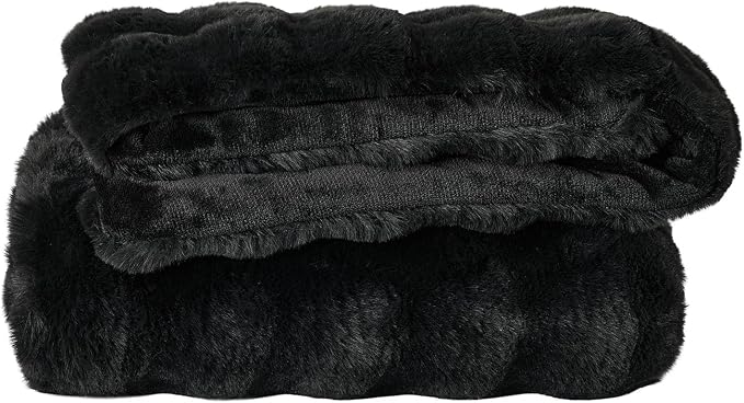 Lotus Karen Queen Size Faux Fur Blanket - Image 8