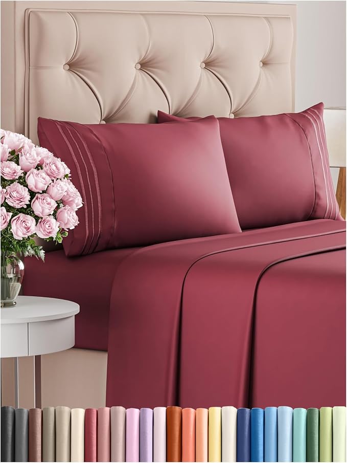 Queen Size 4 Piece Sheet Set by CGKUnlimited