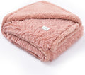 Pink Fluffy Long Faux Fur Pet Throw Blankets by Unknown
