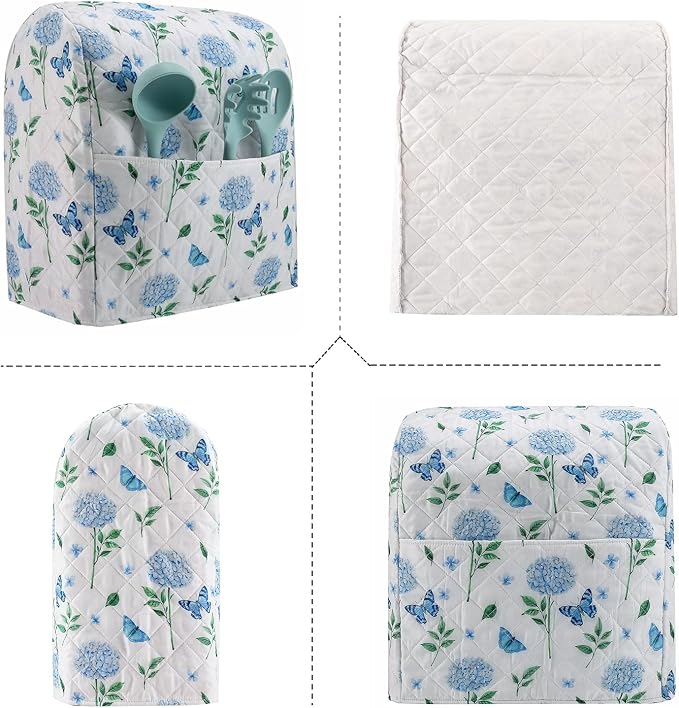 Stand Mixer Cover, Hydrangea Kitchen Mixer Cover Compatible - Image 4