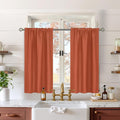 BGment Terracotta Fall Kitchen Curtains 36 Inch Length by BGment