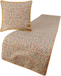 The HomeCentric King Queen Twin Beige & Multicolor Luxury Queen 74"x18" Bed by TheHomeCentric