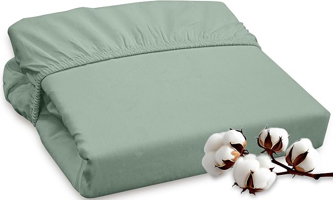 ROYALE LINENS 300 Thread Count 100% Long Staple Combed Cotton Fitted Sheet Twin by ROYALELINENS