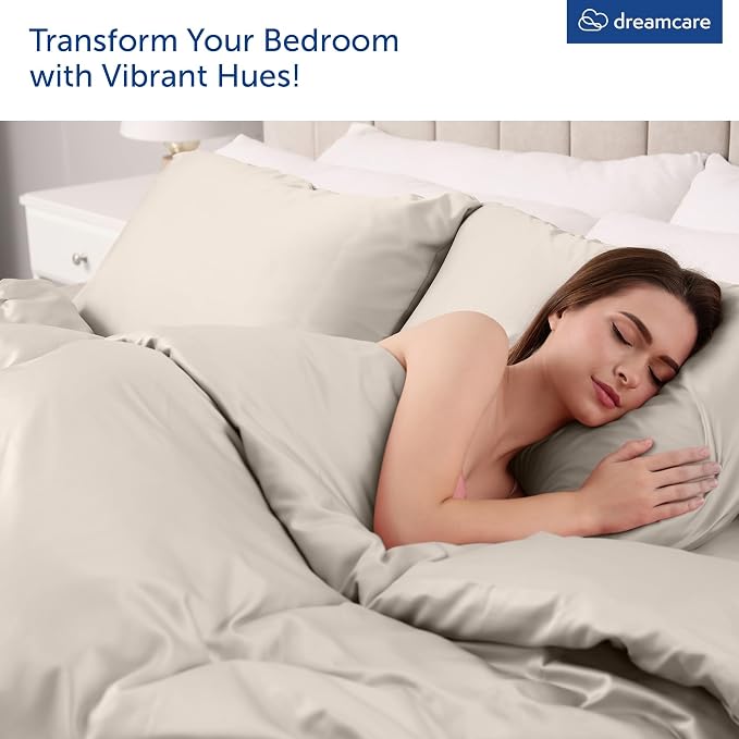 DREAMCARE King Size Sheets Set – 4 pcs Cooling Sheets – up to 21” Deep Pocket - Image 5