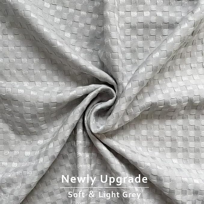MIYE Pleated Waffle Weave Bed Skirt, Tailored Dust Ruffle 18 Inch Drop Easy Fit - Image 3