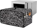 Grey Zebra Print Microwave Oven Dust Cover Dust-Proof Waterproof Microwave by HwzdsyxlCreativeHomeDecor