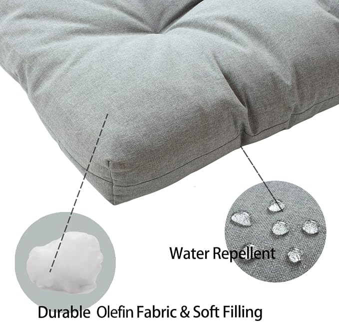 FUNHOME Outdoor Bench Cushion 48 x18 inch - Image 3