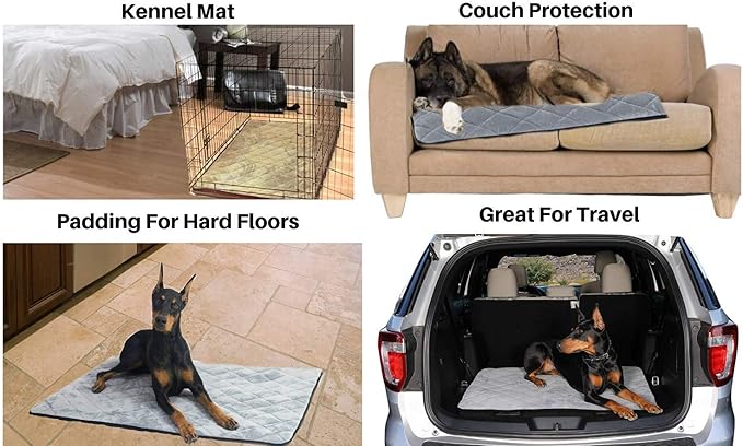 4Knines Extra Large Dog Crate Mat – Waterproof, Machine Washable Crate Mat – - Image 3