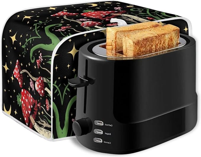 ZFRXIGN Butterfly Mushroom Toaster Cover 2 Slice Wide Slot Toaster Dust Covers - Image 6