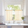 MIULEE Short Sheer Curtains 30 Inch Length by MIULEE