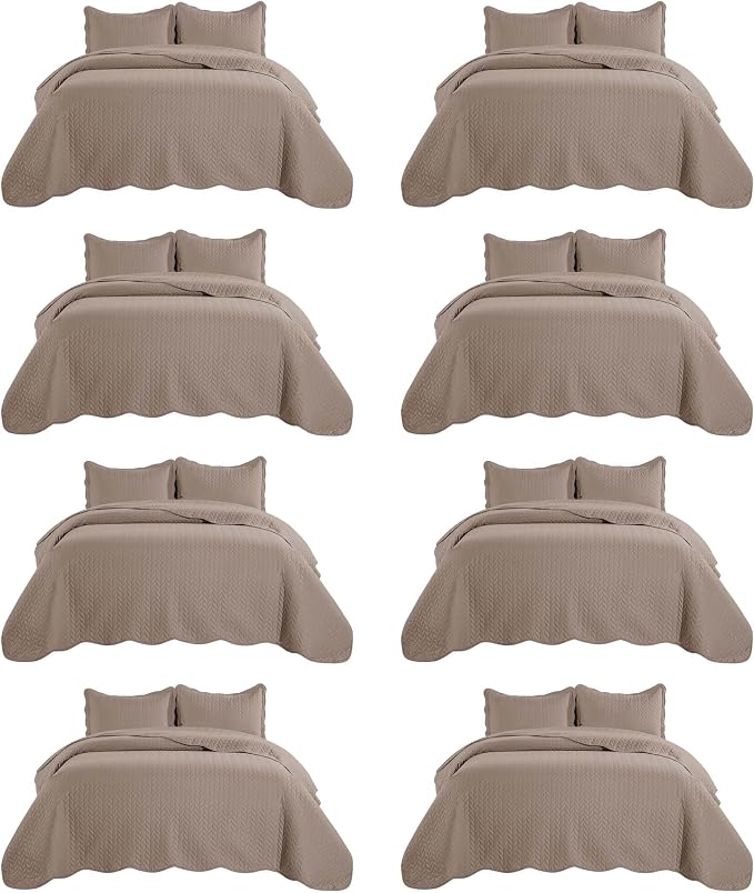 IR Imperial Rooms 8 Pack California King Quilt Bedding Set by IRImperialRooms
