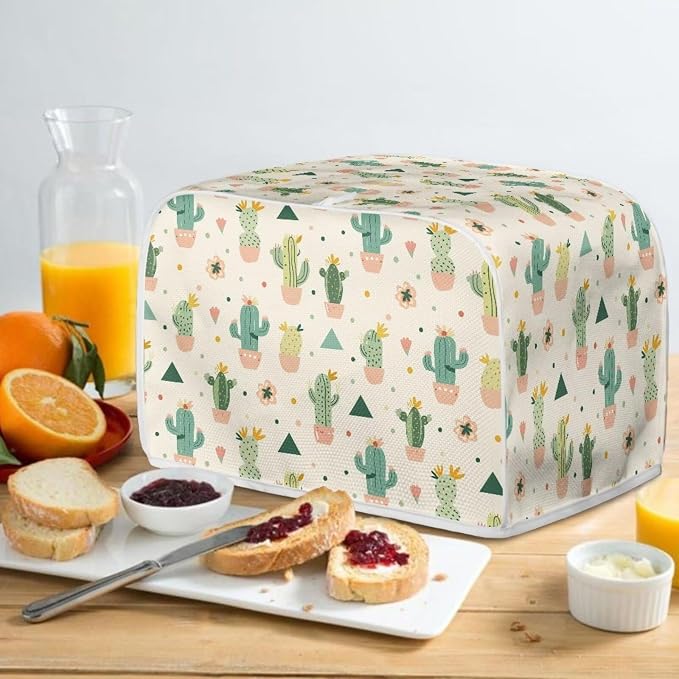 ZFRXIGN Cactus Toaster Cover 4 Slice Wide Slot Toaster Dust Covers Oven Cover - Image 4