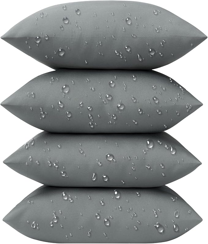 Phantoscope Pack of 4 Premium Dual Usage Outdoor Pillow Inserts, Waterproof by Phantoscope