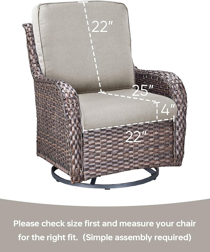 Pop 22x25/22x24 Outdoor Seat Cushions Set of 2 - Image 3