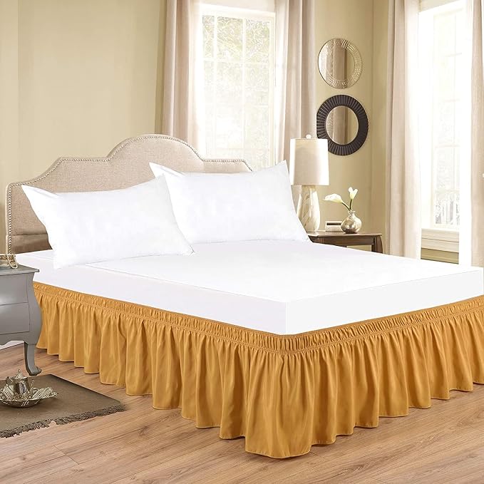 Gold Wrap Around Bed Skirts - Image 4