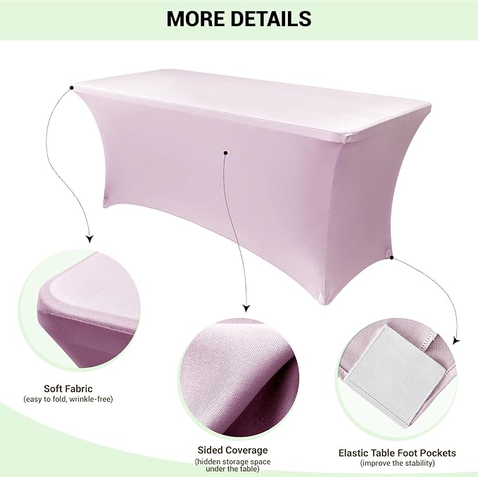 Obstal 6 Pack Stretch Table Covers - Image 3