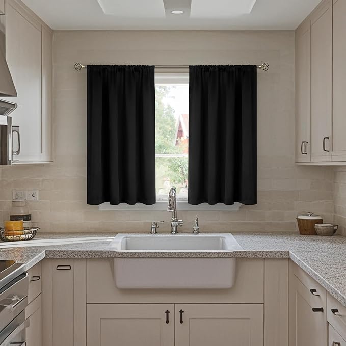 BGment Short Blackout Curtains for Small Window 40 Inch Long, Thermal Insulated - Image 3