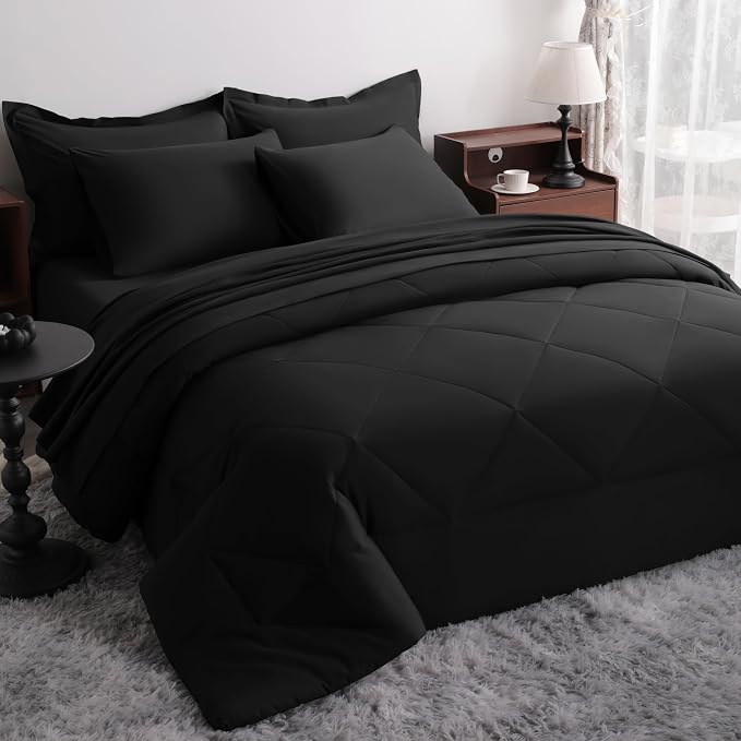 NTBAY King Comforter Set with Sheets, 7 Pieces Soft and Breathable King Bedding by NTBAY