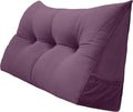 Triangular Reading Bed Rest Pillow Large Bolster Cushion Headboard Backrest by PEACHWELL