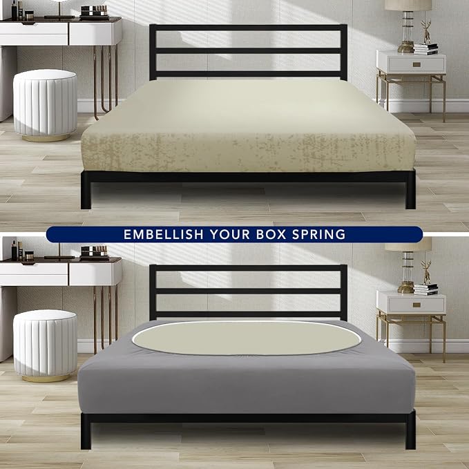PureFit Stretchy Box Spring Cover Twin - Image 4