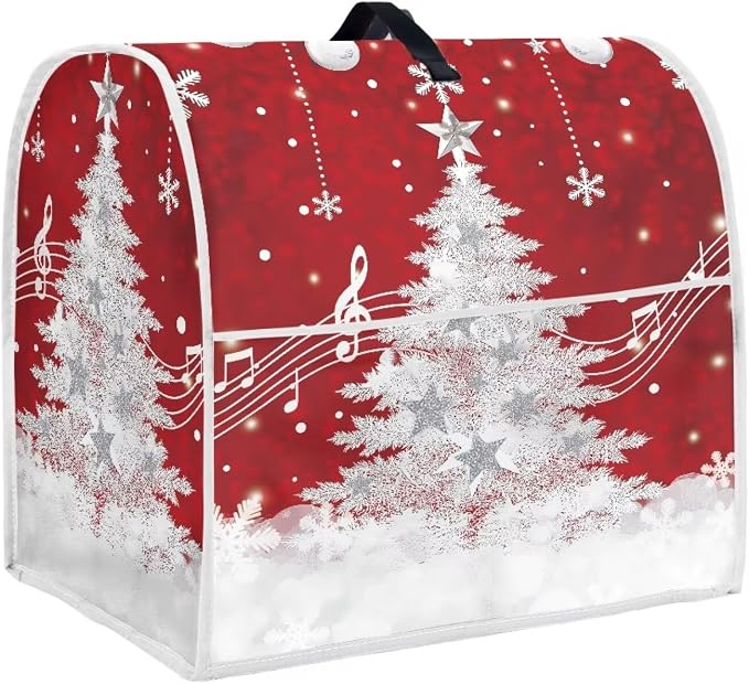 Christmas Mixer Cover for Kitchen Aid 6-8 Quart Stand Mixers, Xmas Tree Kitchen by HUISEFOR