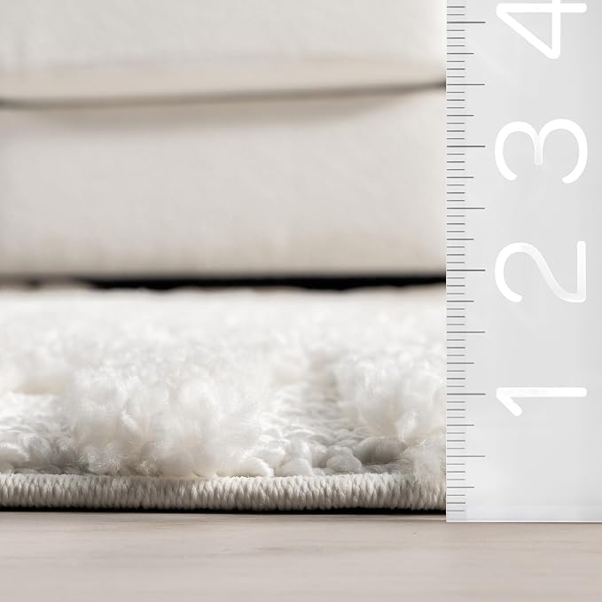 nuLOOM Risette Ivory, Soft and Textured, High Traffic, Stain Resistant - Image 2