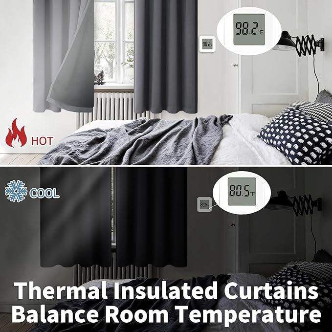 BGment Thermal Insulated 100% Blackout Curtains - Image 4