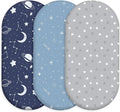 Baby Bassinet Sheets 3 Pack, Fitted Cradle Sheets by CivaruaKids