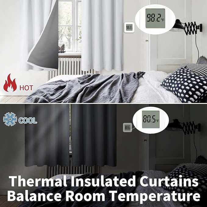 BGment Long Blackout Curtains for Living Room 2 Panels Set, Full Light Blocking - Image 4