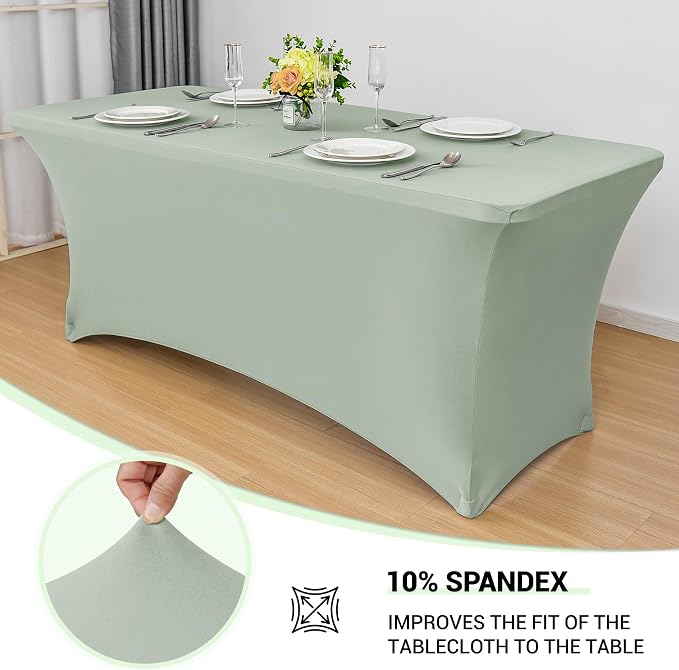 Obstal 6 Pack Stretch Spandex Table Covers - Image 2