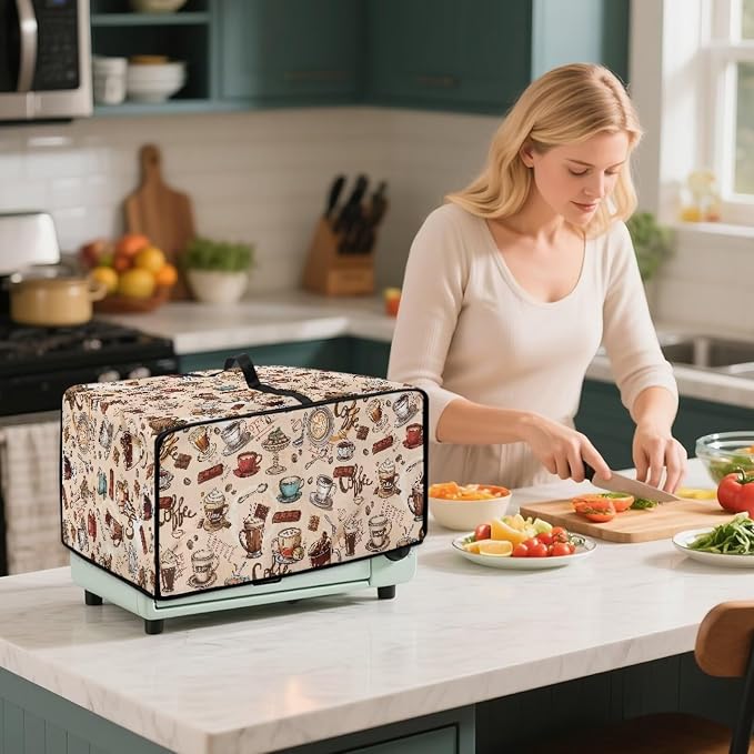 Toaster Oven Dust Cover Small Kitchen Appliance Cover - Image 7