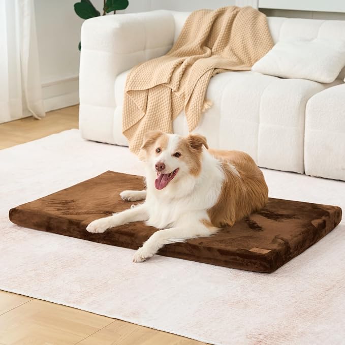 Dog Crate Pad - Dog Bed Large Sized Dogs - XL Memory Foam Pet Bed - Image 8