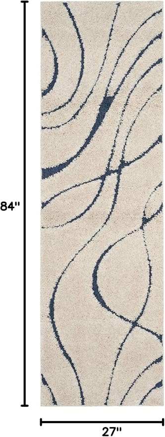 SAFAVIEH Florida Shag Collection Runner Rug - Image 2