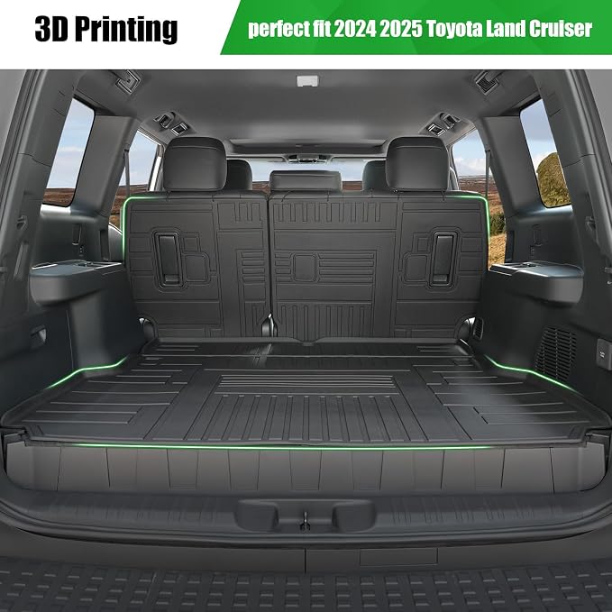 Floor Mats & Cargo Mat for 2024 2025 2026 Toyota Land Cruiser 5-seat, Including - Image 5