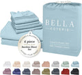 Bella Coterie 6 Piece Luxury Bamboo Viscose King Size Sheet Set | 100% by BC