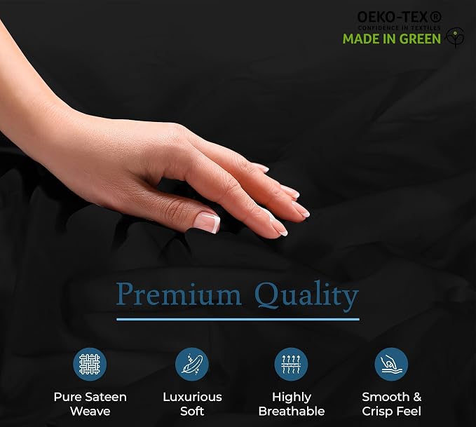 ROYALE LINENS 300 Thread Count 100% Long Staple Combed Cotton Fitted Sheet - Image 8