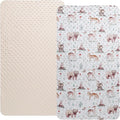 Dot Bassinet Sheet Set 2 Pack Stretch Fitted Cradle Sheets, Ultra Soft by Bilokonda