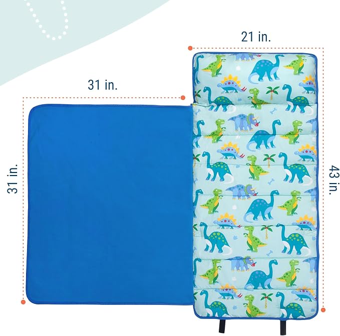 Wildkin 43-inch Kids Nap Mat – Soft Microfiber Toddler Sleeping Mat - Image 4