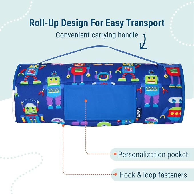 Wildkin 43-inch Kids Nap Mat – Soft Microfiber Toddler Sleeping Mat - Image 3